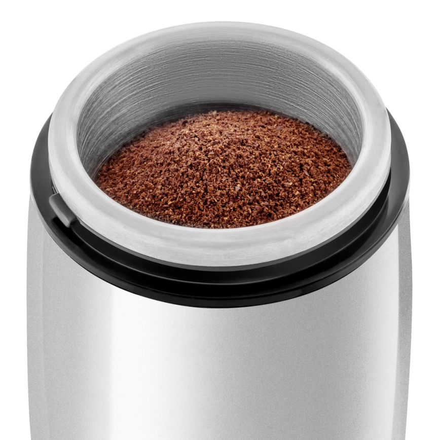 Râșniță electrică pentru boabe de cafea 60 g 150W/230V albă/crom Sencor