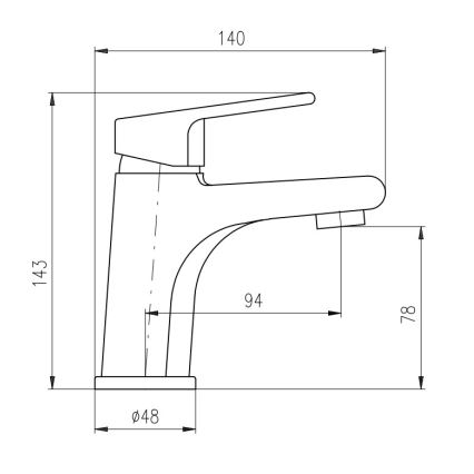 RAV Slezák Baterie pentru lavoar COLORADO CO126.0Z, 14,3 cm, auriu lucios