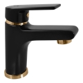 RAV Slezák CO126.0CMATZ - Baterie pentru chiuvetă COLORADO, 14,3 cm, negru/auriu