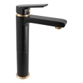 RAV Slezák CO130.0CMATZ - Baterie pentru lavoar COLORADO 26 cm, negru/auriu