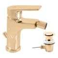 RAV Slezák CO145.0KZ - Baterie pentru bideu COLORADO, 14,3 cm, cu ventil de scurgere, auriu lucios