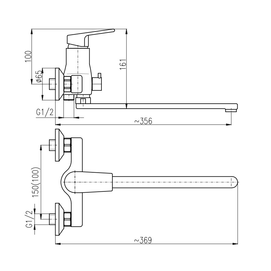 RAV Slezák COLORADO CO153.5 - baterie de cadă, crom lucios