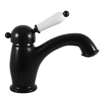 RAV Slezák L526.0CMAT - Baterie pentru lavoar LABE RETRO 15,3 cm negru mat
