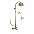 RAV Slezák L581.5/3SM - Set de duș cu baterie LABE RETRO, finisaj alamă antichizată
