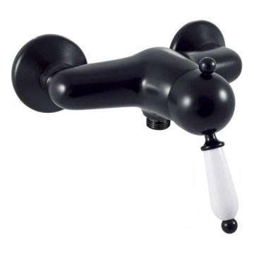 RAV Slezák L581.5CMAT - Baterie de duș LABE RETRO 12,3 cm negru mat