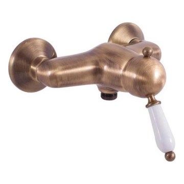 RAV Slezák L581.5SM - Baterie de duș LABE RETRO 12,3 cm alamă antichizată