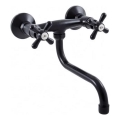 RAV Slezák MK101.5/21CMAT - Baterie pentru chiuvetă/lavoar MORAVA RETRO, negru mat