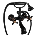 RAV Slezák MK159.5/2CMATSM - Set pentru cadă cu baterie MORAVA RETRO, negru/alamă