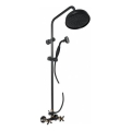 RAV Slezák MK181.5/7CMATSM - Set pentru duș cu baterie MORAVA RETRO, negru/alamă