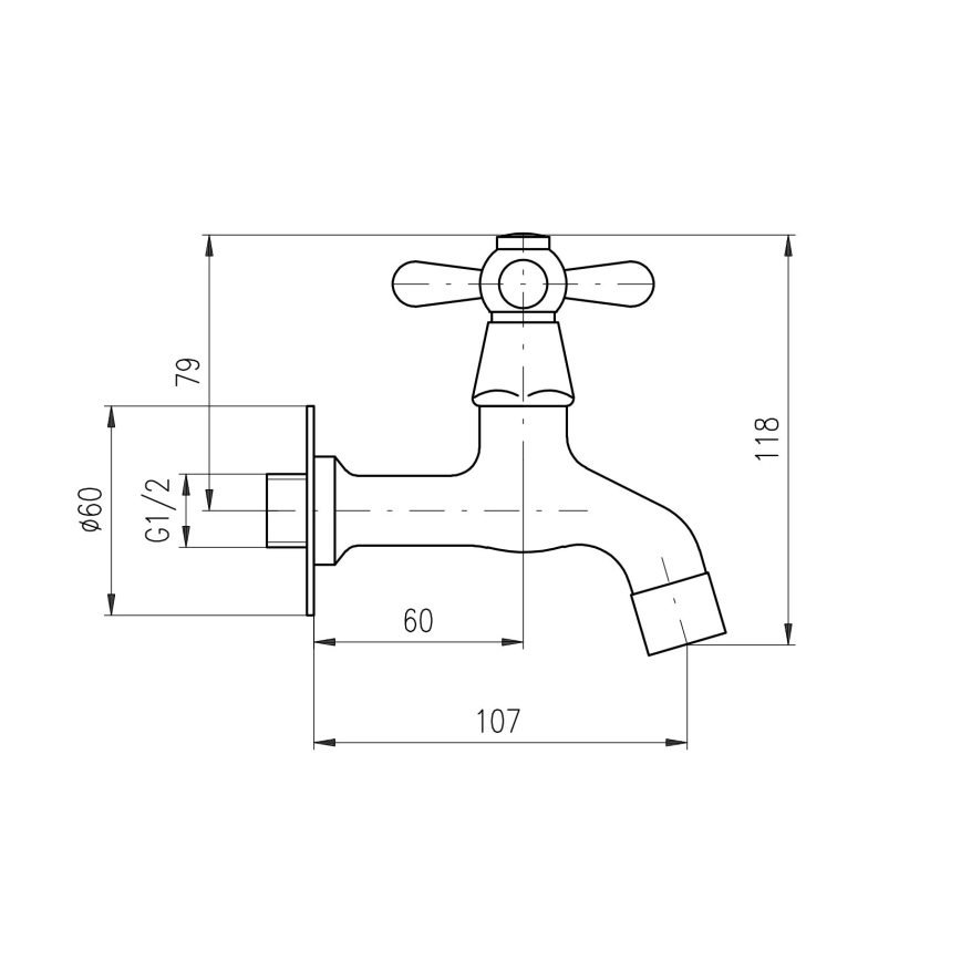 RAV Slezák MK193SM - Baterie pentru lavoar MORAVA RETRO 11,8 cm, alamă antichizată