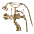 RAV Slezák MK559.5/2SM - Set pentru cadă cu baterie MORAVA RETRO, alamă antică