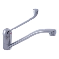 RAV Slezák MS605.0 - Baterie pentru lavoar cu manetă medicală MISSISSIPPI, 22,2 cm, crom lucios