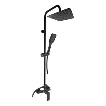 RAV Slezák NL182.5/7-04CMAT - Set de duș cu baterie NIL, negru mat