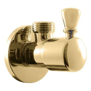 RAV Slezák RV0112Z - Ventil colțar RETRO, auriu lucios