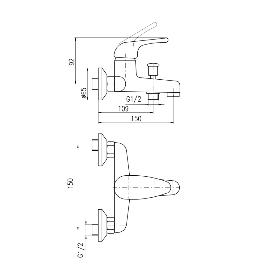 RAV Slezák SA054.5 - Baterie de cadă SAZAVA crom lucios