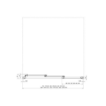 Ravak 00VG01R211 - Uși de duș SUPERNOVA, 3 elemente, 120x198 cm, albe