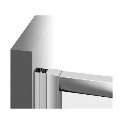 Ravak 1LV40100ZG - Cabină de duș unghiulară BLIX, din 4 piese, 80x80 cm, albă