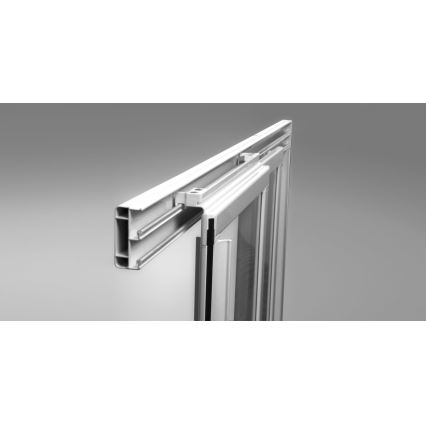 Ravak 3114OU02Z1 - Cabină de duș cu formă de sfert de cerc SUPERNOVA, 4 elemente, 80x80 cm, finisaj satin