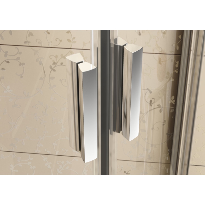 Ravak 3B240C00Z1 - Cabină de duș semirotundă BLIX 80x80 cm, 4 elemente, crom lucios