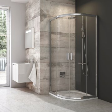 Ravak 3B240C00Z1B - Cabină de duș cvadrant BLIX, formată din 4 piese, 80x80 cm, crom lucios
