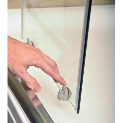 Ravak 3B240U40ZG - Cabină de duș de colț BLIX, cu 4 elemente, 80x80 cm, sticlă satinată