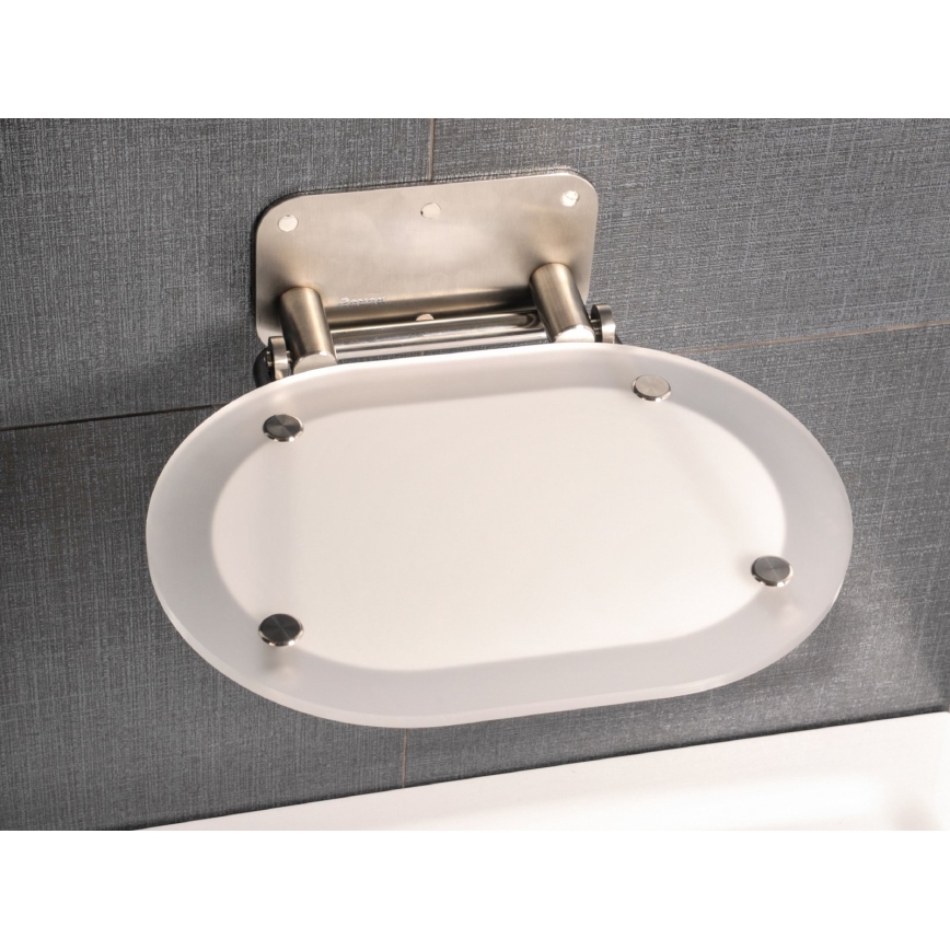 Ravak B8F0000029 - Scaun rabatabil pentru duș OVO din oțel inoxidabil