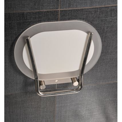 Ravak B8F0000029 - Scaun rabatabil pentru duș OVO din oțel inoxidabil