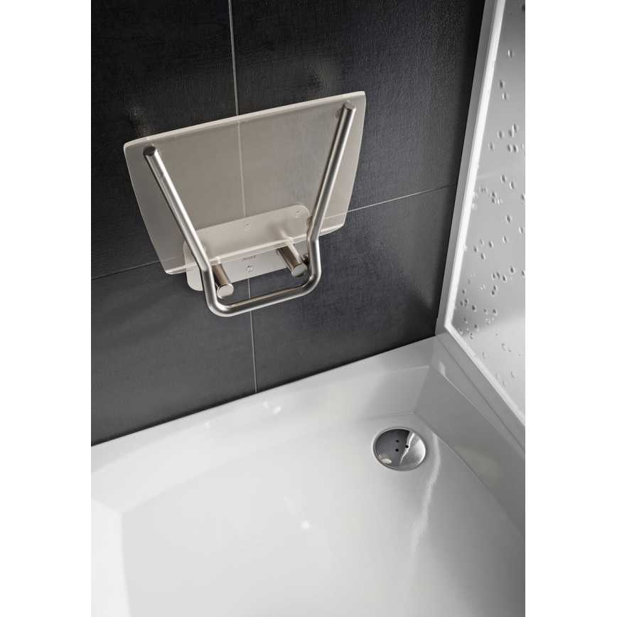 Ravak B8F0000051 - Scaun rabatabil pentru duș OVO din inox