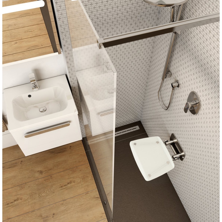 Ravak B8F0000051 - Scaun rabatabil pentru duș OVO din inox