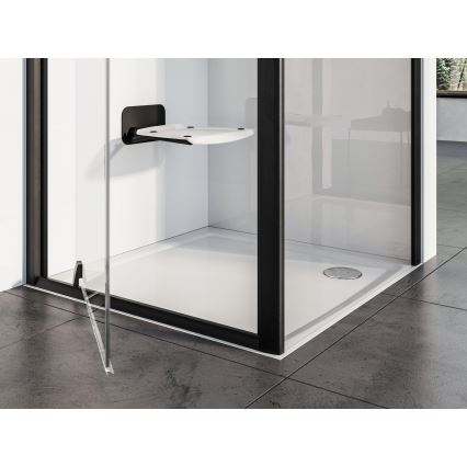 Ravak B8F0000060 - Scaun de duș pliabil OVO, negru