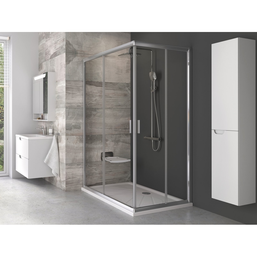 Ravak B8F0000060 - Scaun de duș pliabil OVO, negru