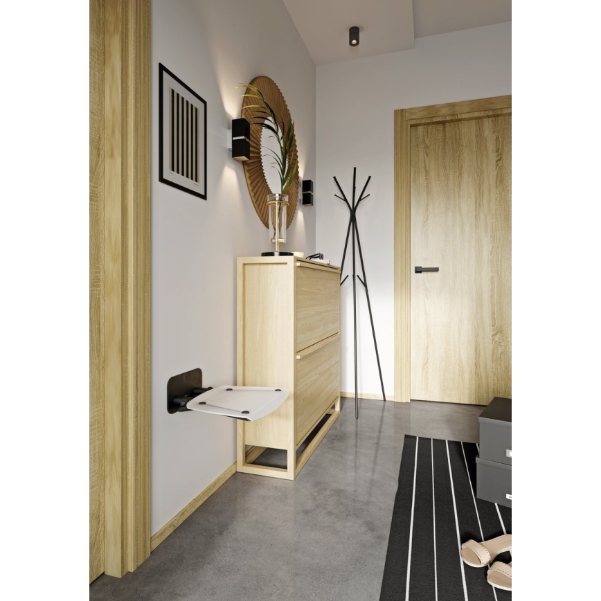 Ravak B8F0000060 - Scaun de duș pliabil OVO, negru