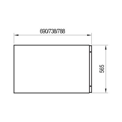Ravak CZ00110A00 - Panou lateral pentru cadă 70 cm acrilic/alb
