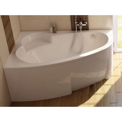 Ravak CZ46100000 - Panou frontal pentru cadă ASYMMETRIC 160 cm acrilic/alb