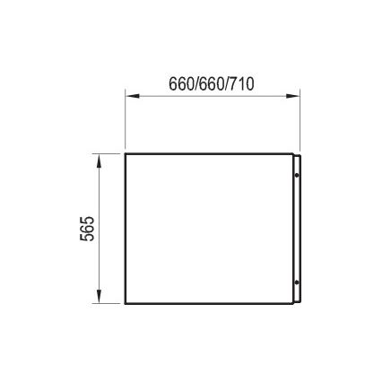 Ravak CZ72110A00 - Panou lateral pentru cadă CHROME, 70 cm, acrilic, alb