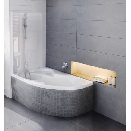 Ravak ROSA CM21000000 - Cadă de colț 160 x 105 cm, acrilică, albă