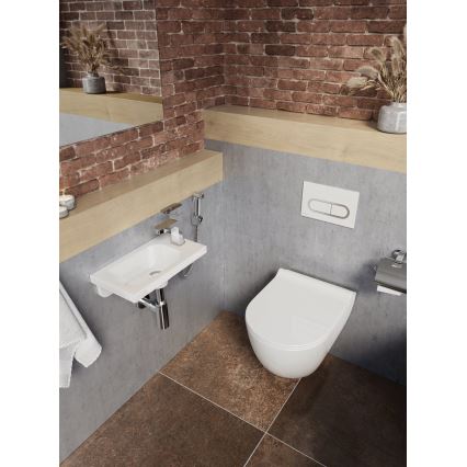 Ravak X01516 - Vas WC suspendat UNI CHROME, ceramică/albă