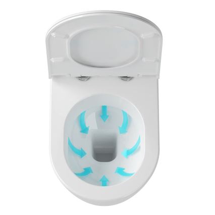 Ravak X01516 - Vas WC suspendat UNI CHROME, ceramică/albă