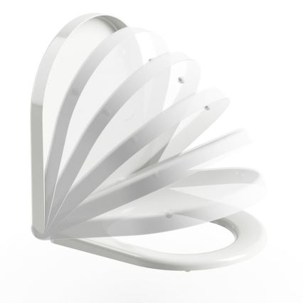 Ravak X01549 - Capac WC SoftClose UNI CHROME, alb