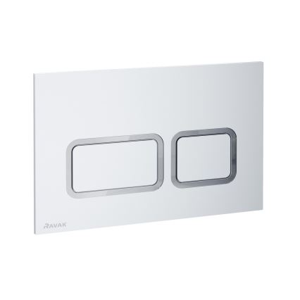 Ravak X01739 - Buton de evacuare TWIN 24,7 x 16,5 cm, alb