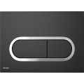 Ravak X01797 - Buton de acționare pentru rezervor WC 24,7 x 16,5 cm CHROME negru