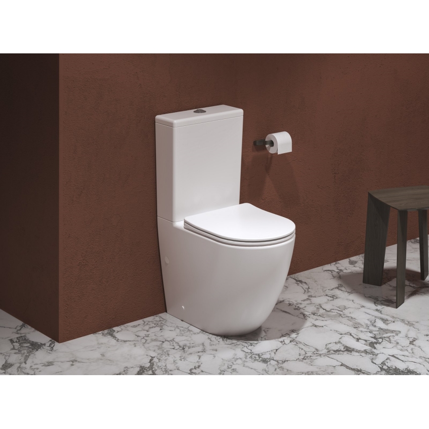 Ravak X01870 - vas WC combinat Rimless OPTIMA cu capac SoftClose, ceramică, albă