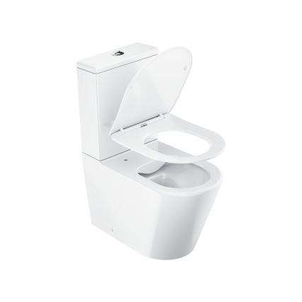 Ravak X01872 - WC combinat Rimless ELEGANT, ceramică, alb, cu capac SoftClose