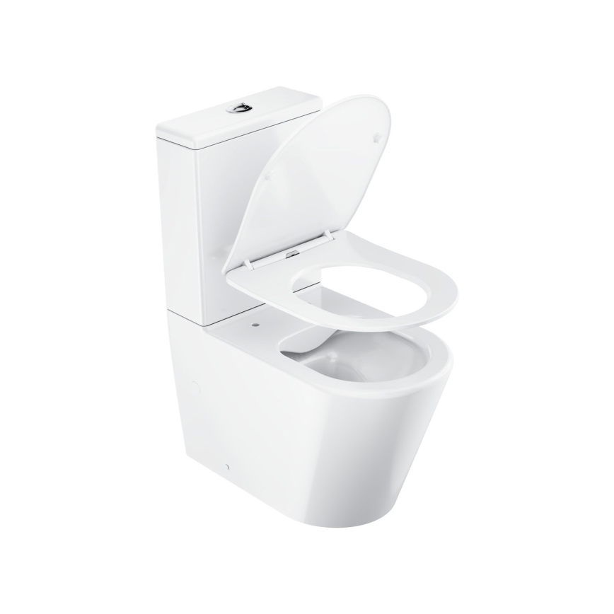 Ravak X01872 - WC combinat Rimless ELEGANT, ceramică, alb, cu capac SoftClose