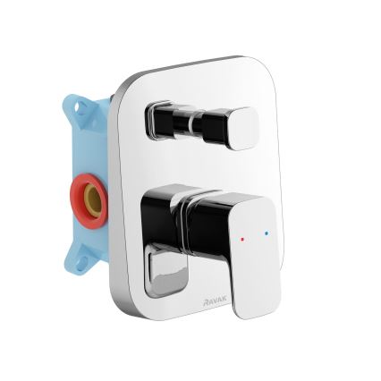 Ravak X070136 - Baterie de duș FREE pentru montaj încastrat, crom lucios
