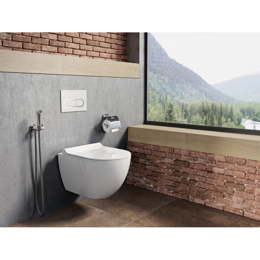 Ravak X070166 - Duș bidet manual pentru montaj încastrat, crom lucios