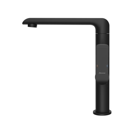Ravak X070174 - Baterie pentru lavoar/chiuvetă FLAT, 26,2 cm, negru mat