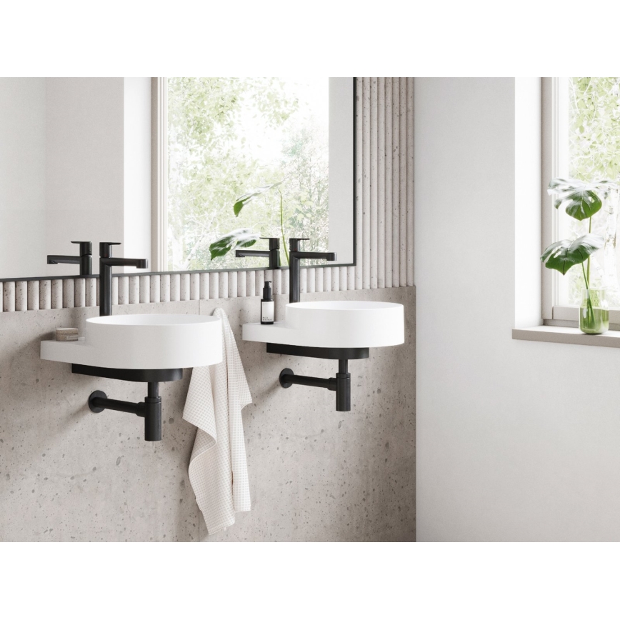 Ravak X070182 - Baterie pentru lavoar PURI 32,2 cm neagră