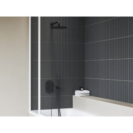 Ravak X070469 – baterie termostatică de duș pentru montaj încastrat, finisaj crom-negru