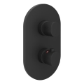 Ravak X070469 – baterie termostatică de duș pentru montaj încastrat, finisaj crom-negru